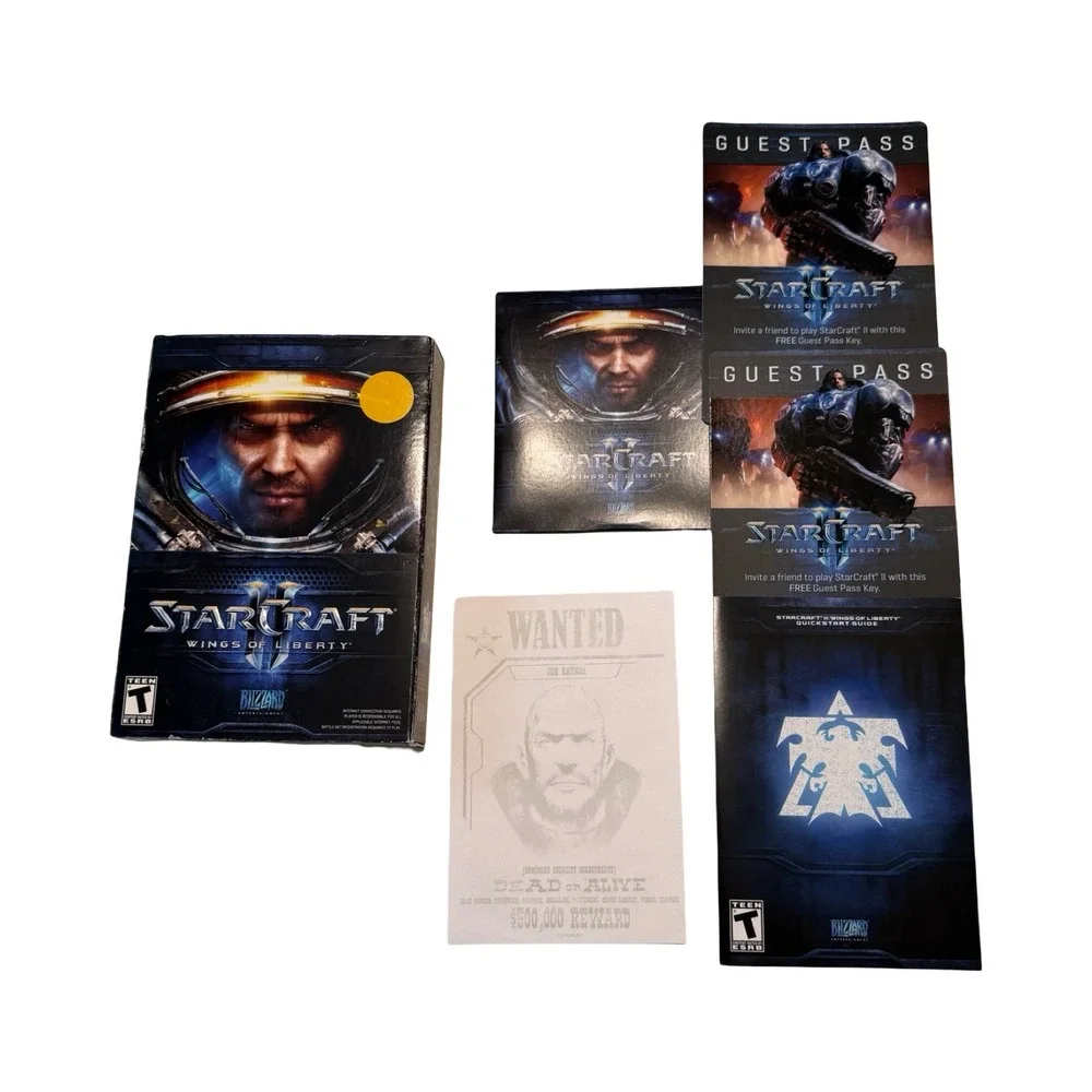 StarCraft II Wings of Liberty PC Game Blizzard Entertainment Complete with Box